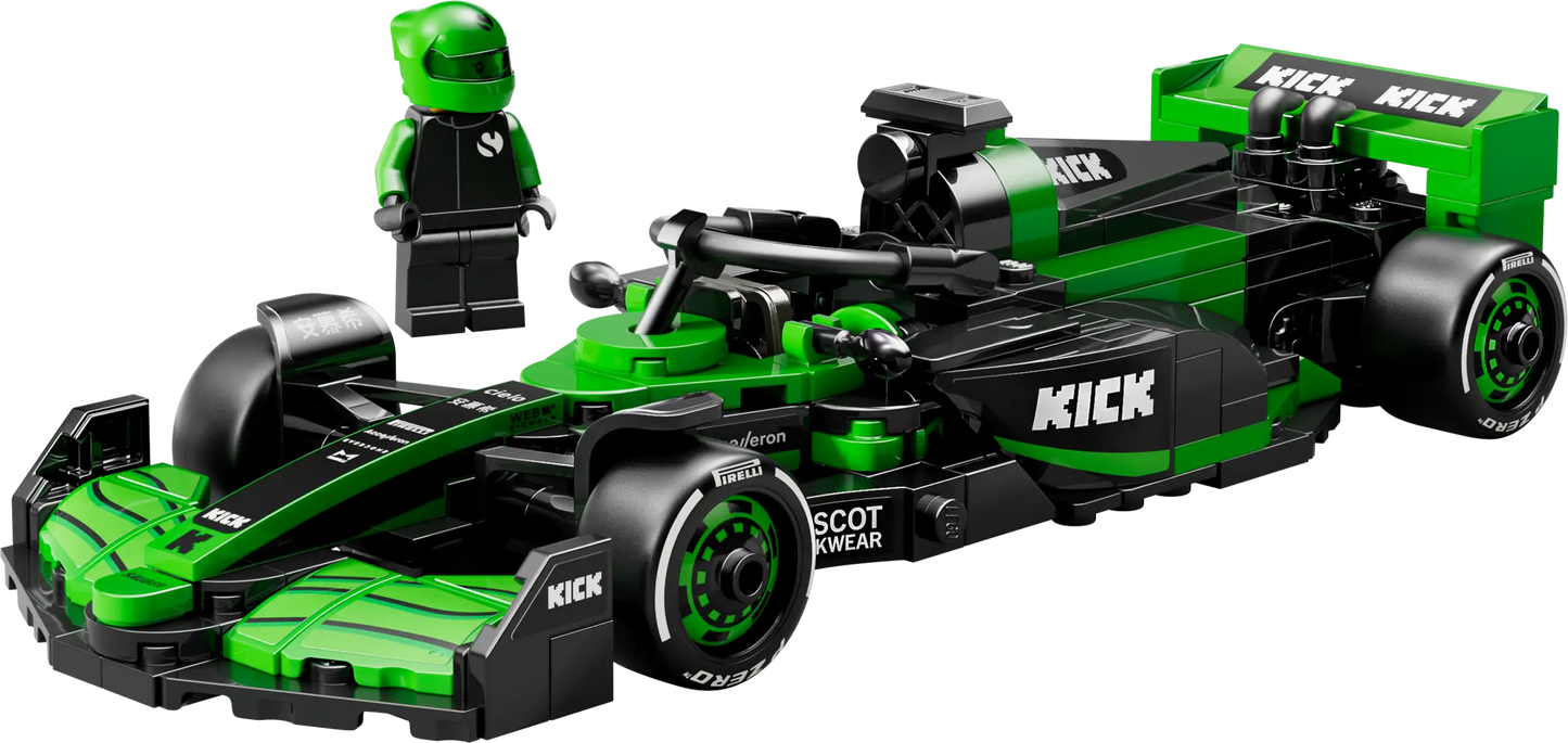 Nástěnný rám pro LEGO® Speed Champions 77247 Závodní auto KICK Sauber F1® Team C44 v provedení s gradientem