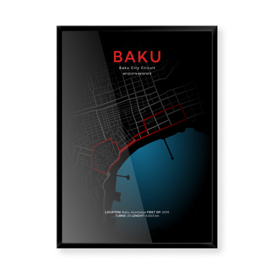 3D Mapa okruhu VC Ázerbájdžánu