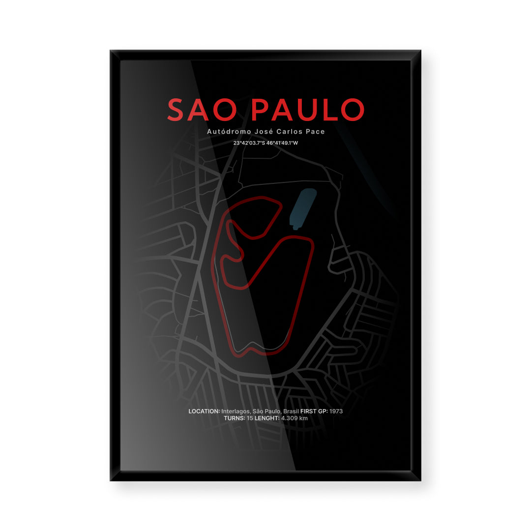 3D Mapa okruhu VC Brazílie