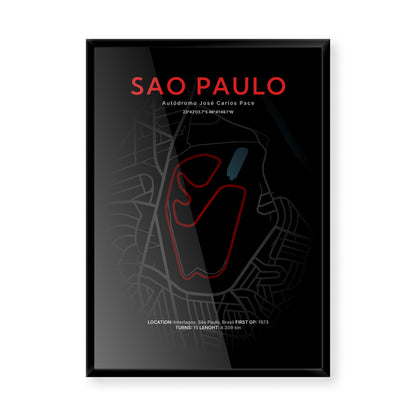 3D Mapa okruhu VC Brazílie