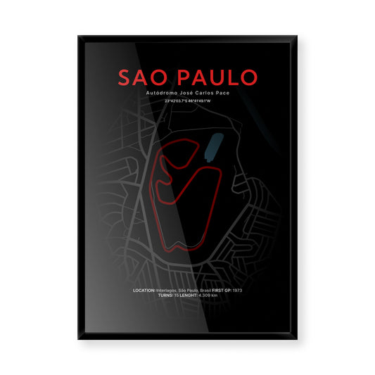 3D Mapa okruhu VC Brazílie